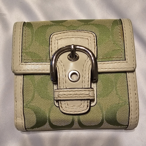 Coach Handbags - Coach wallet, green